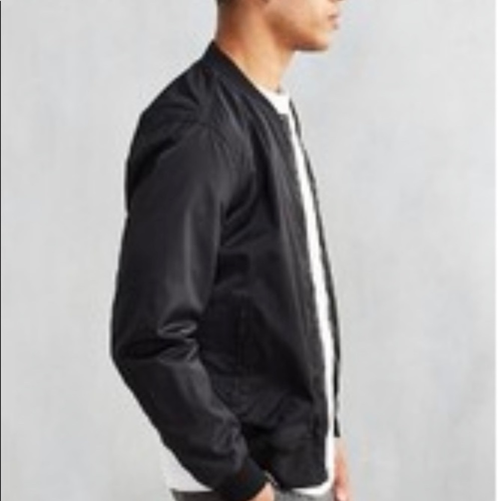 UO CPO Nylon Bomber Jacket